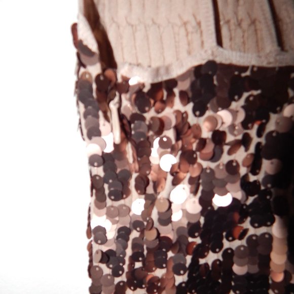 Urban Outfitters Rose Gold Sequined Mini Dress - Picture 6 of 6